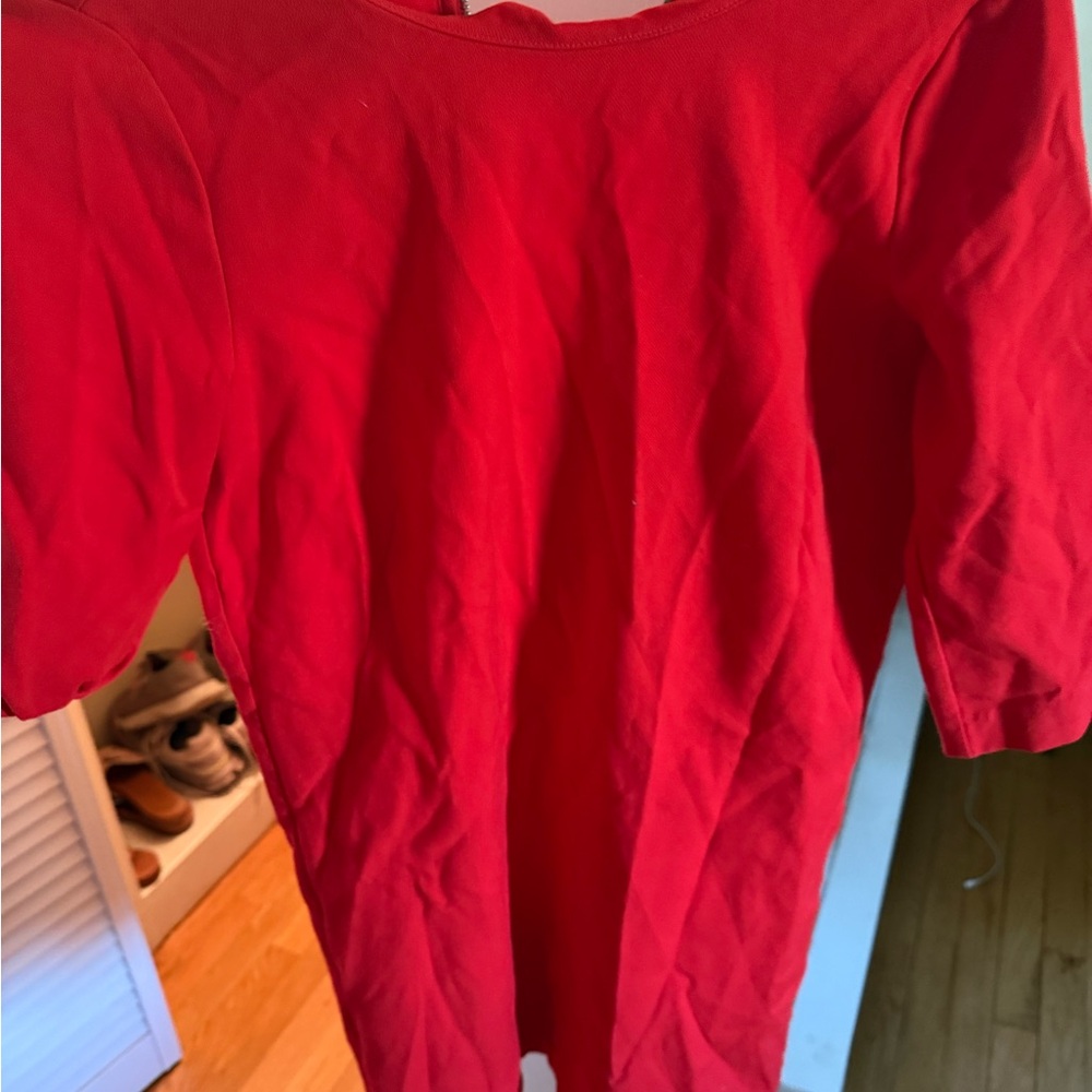 Gap Vibrant Red Short Sleeve dress